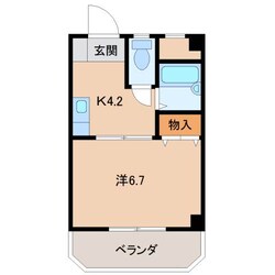 アンビアンテ田中町の物件間取画像